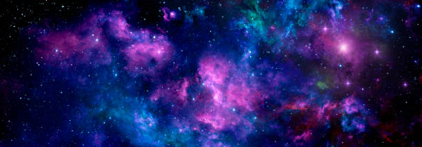 istock Colorful cosmic background with stars and nebulae 1388602086