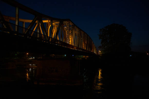 istock Traffic over water on a concrete bridge 1388602476