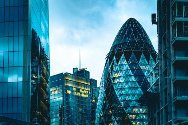 istock Gherkin building exterior abstract 1388604744
