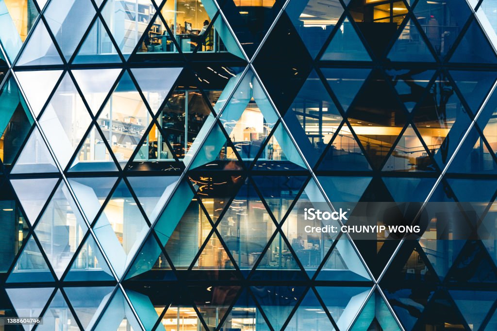Gherkin building exterior abstract Architecture Stock Photo