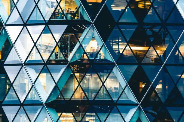 Photo of Gherkin building exterior abstract