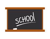 istock School blackboard - modern flat design single isolated icon 1388605585