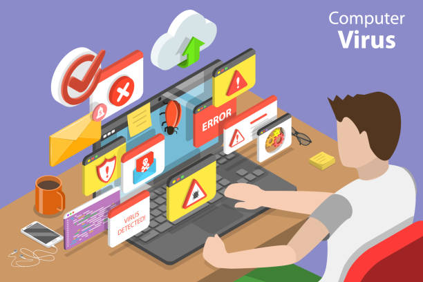 Virus Computer 2d 2,200+ Computer Virus Isometric Stock Photos, Pictures & Royalty-Free ...