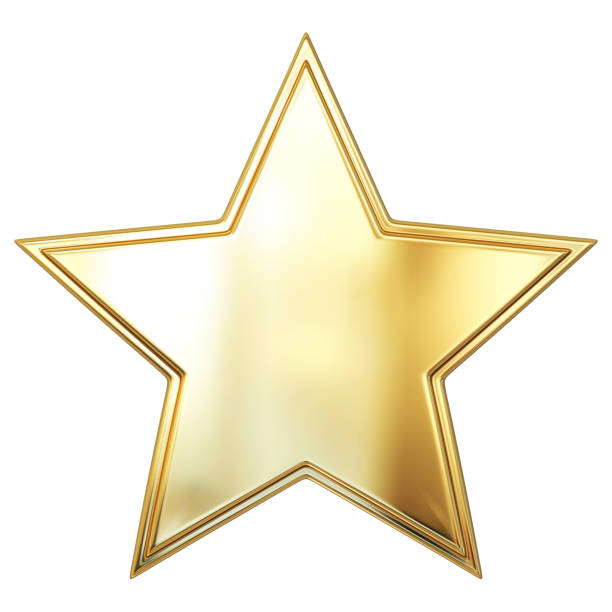 istock Golden Star. Isolated On The White 1388610053
