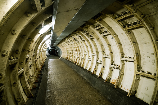 Greenwich Foot Tunnel beneath the River Thames