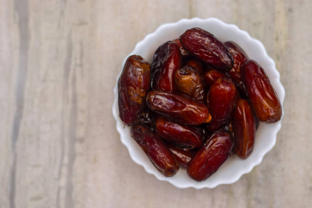 sweet ripped dates on a pot.