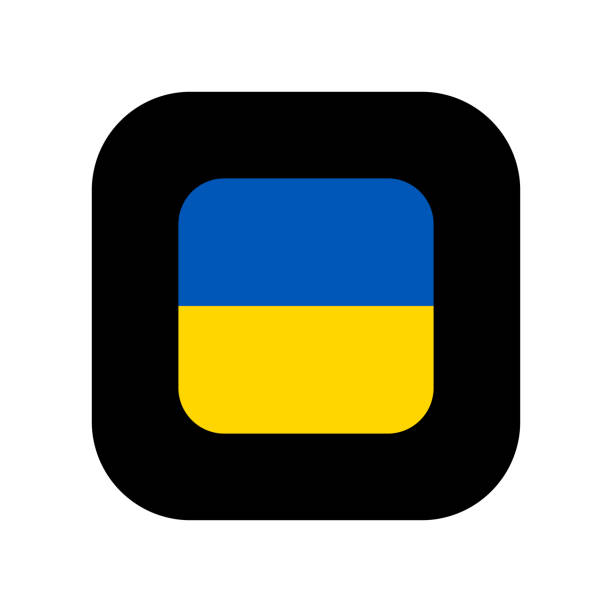 ilustrações de stock, clip art, desenhos animados e ícones de icon in blue and yellow colors of the flag of ukraine. - vector solitude spirituality contemporary