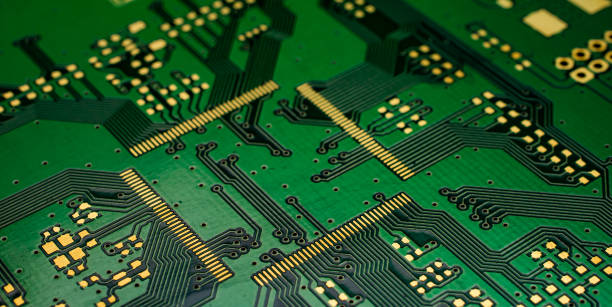 istock printed circuit. layout of tracks. 1388630267