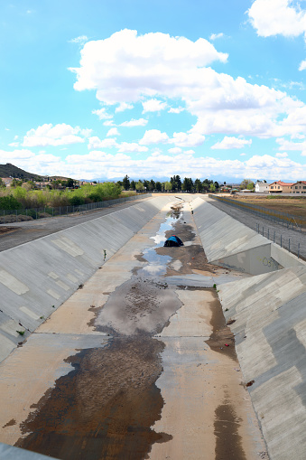 Flood control channel shots taken in Moreno Valley, California.