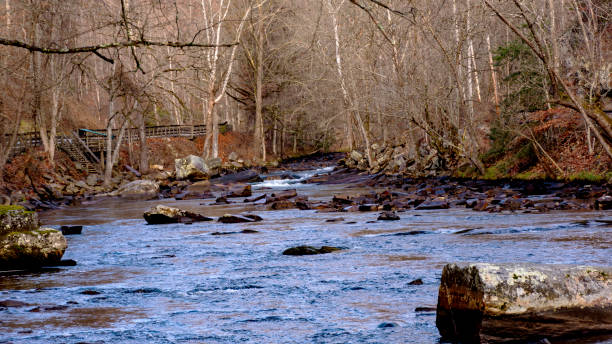 istock Oconaluftee River in Cherokee, North Carolina 1388634600