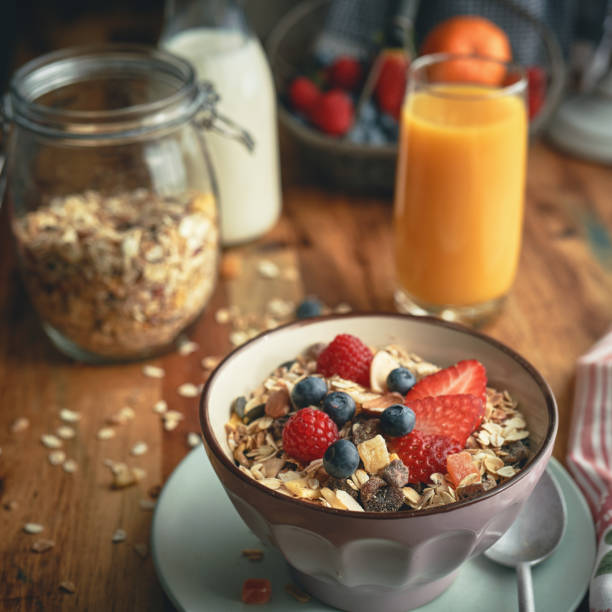 istock Healthy Muesli with Fresh Berries for Breakfast 1388637450