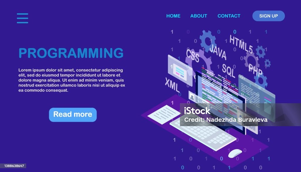 Software Development Programming Language Coding Digital Technology ...
