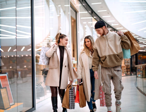 istock Friends spending time in Shopping Mall 1388640715