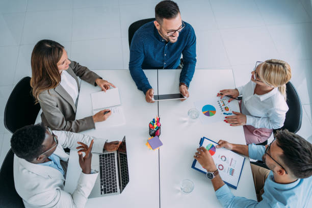 istock Business persons on meeting in the office. 1388642254