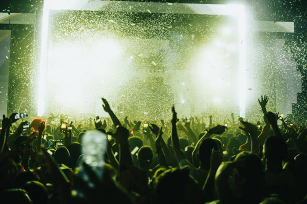 istock Concert crowd on a music concert 1388643786