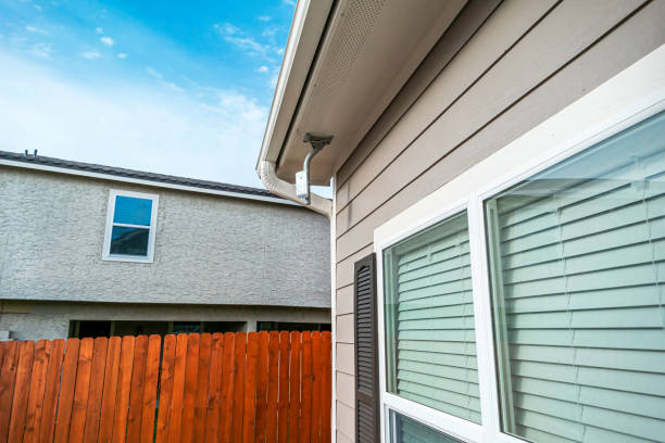 istock Roof angles and privacy fence 1388645216