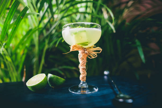 istock Cucumber gimlet cocktail served in martini glass 1388646005