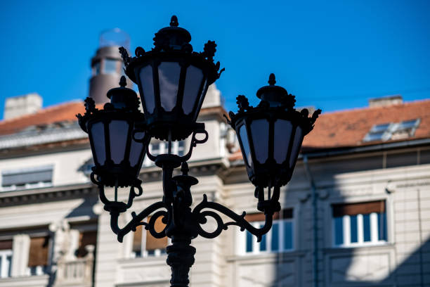 light bulbs in a beautiful city