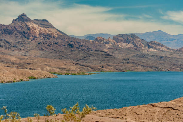 istock Both shorelines of Colorado river, Nelson Nevada USA 1388652918