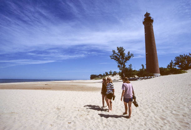 Silver Lake SP - Little Sable Light - Three Women on the Beach 2000