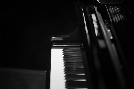 Selective focus on a classic Piano keyboard, with an Apo Sonnar 135mm F2 lens.