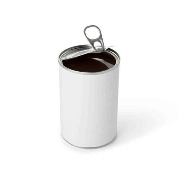 istock White  Can full of Black Dark Liquid 1388671444