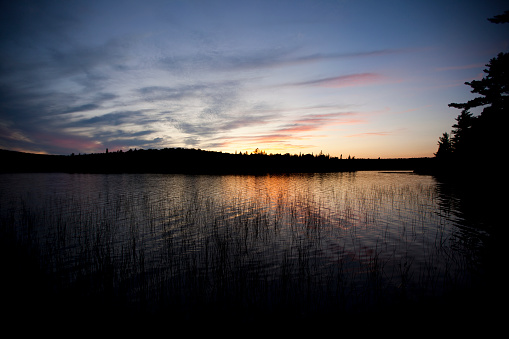 The evening and night skies of the wilderness in Algonquin Park