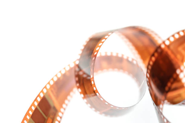 istock 35mm Negative camera film strip on white background. 1388674754
