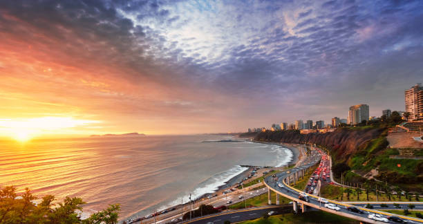istock Lima, Peru along the coast at a golden hour sunset 1388676881