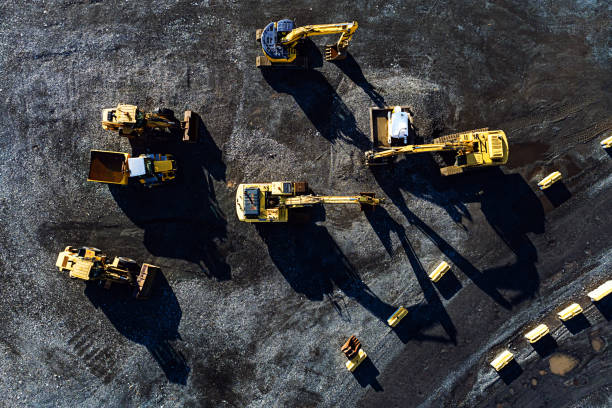Aerial View of Construction Site