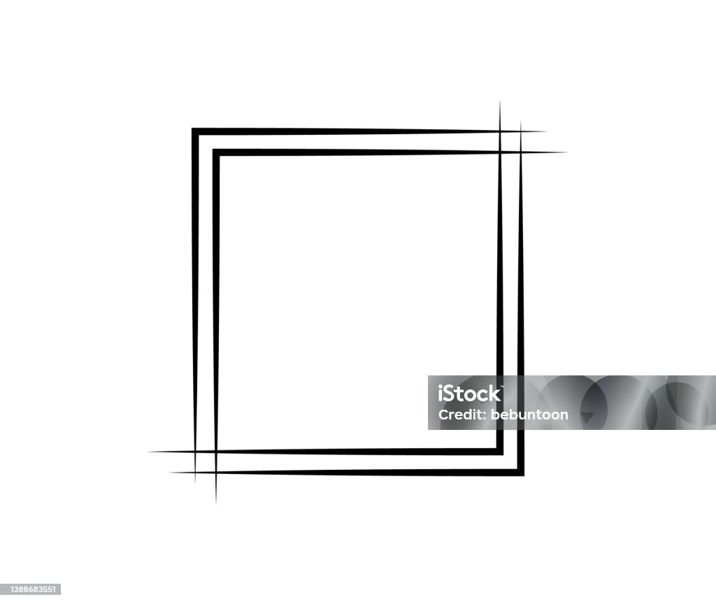Square Frame Element Square Frame Geometric Abstract Square Element Vector Illustration ...
