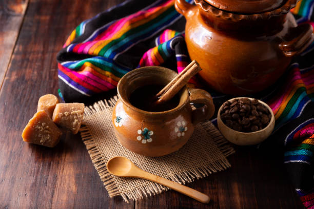 Mexican Coffee In Jarrito Cup Stock Photo - Download Image Now - Mexico,  Coffee - Drink, Mexican Culture - iStock