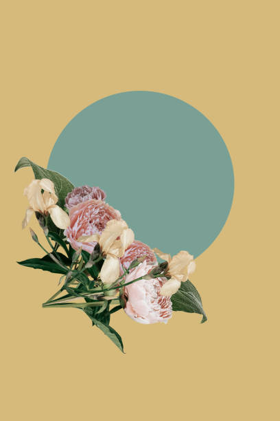 istock Postcard with flowers collage. 1388699797