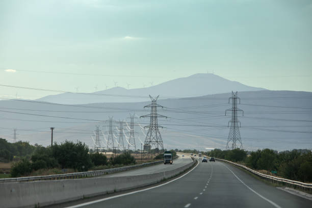 istock greece speed way beautiful landscape mountains in background 1388707239