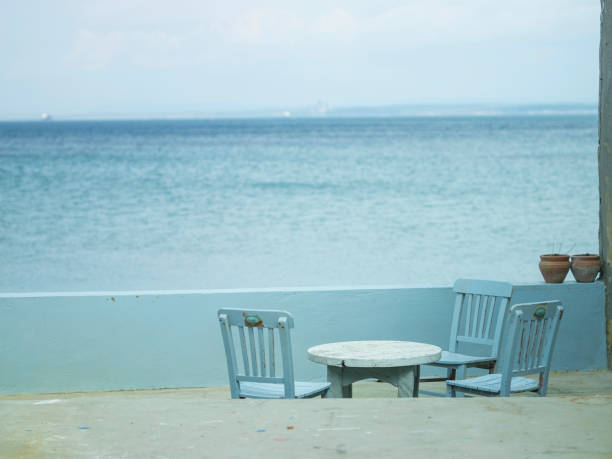 Abandoned at the seaside cafe