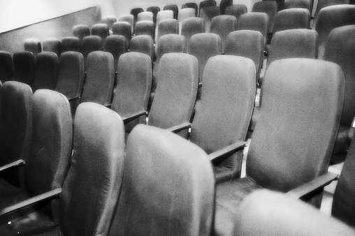 Empty enema chairs