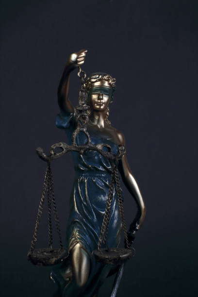 istock Close up Themis with scale .Justice Concept 1388714118