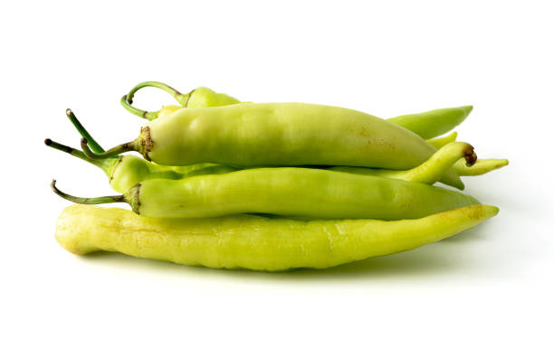 Banana Pepper isolated on a white background.