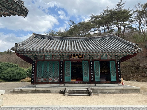 Mireukjeon Hall(미륵전)/Unjusa(운주사)/Korean Buddhist Temple of Silla Dynasty/Hwasun County/South Jeolla Province/South Korea