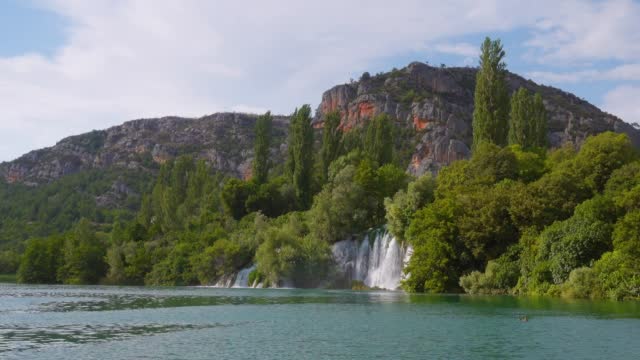 Skradinski buk the most unusual waterfall in Krka National Park.