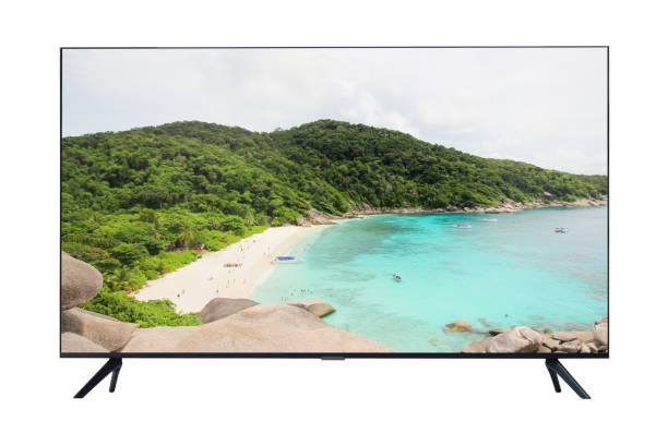 istock TV 4K flat screen lcd or oled, plasma realistic 1388731650