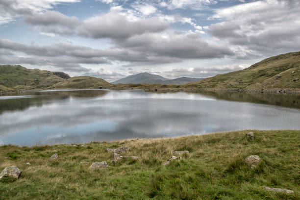istock Snowdon Walk.  Llyn Llydaw on the Miner's Track 1388735782