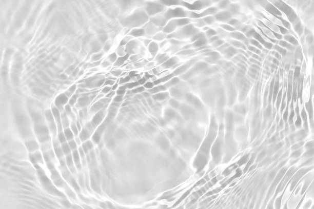 백색 물결, 천연 소용돌이 패턴 텍스처 배경, 추상 사진 - water surface 뉴스 사진 이미지