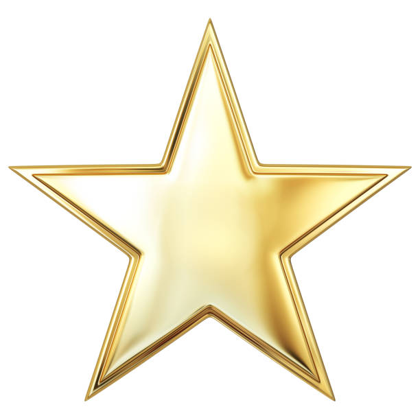 istock Gold Star. Isolated On The White 1388740173