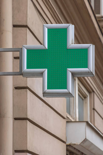 istock Green Cross Sign 1388741207