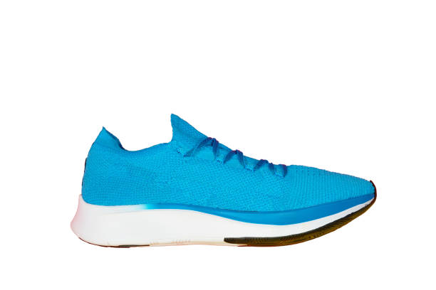 istock blue running shoe isolated on white 1388742240