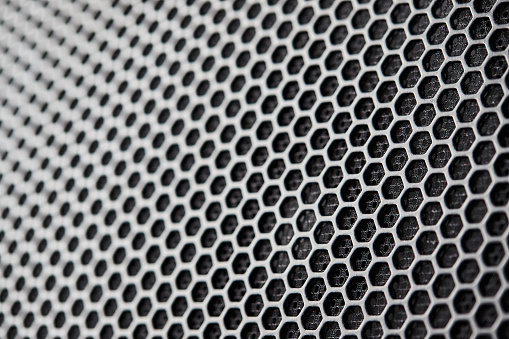 udio speaker grid. Grille texture of acoustic system
