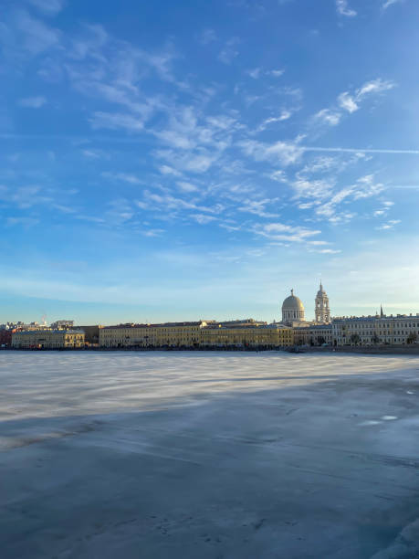 View from the bridge to the Neva