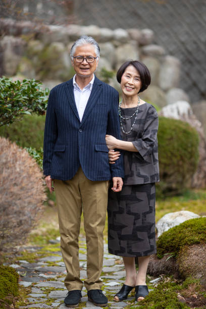 istock Successful senior retired Japanese couple 1388755440