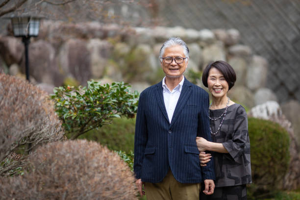 istock Successful senior retired Japanese couple 1388755465
